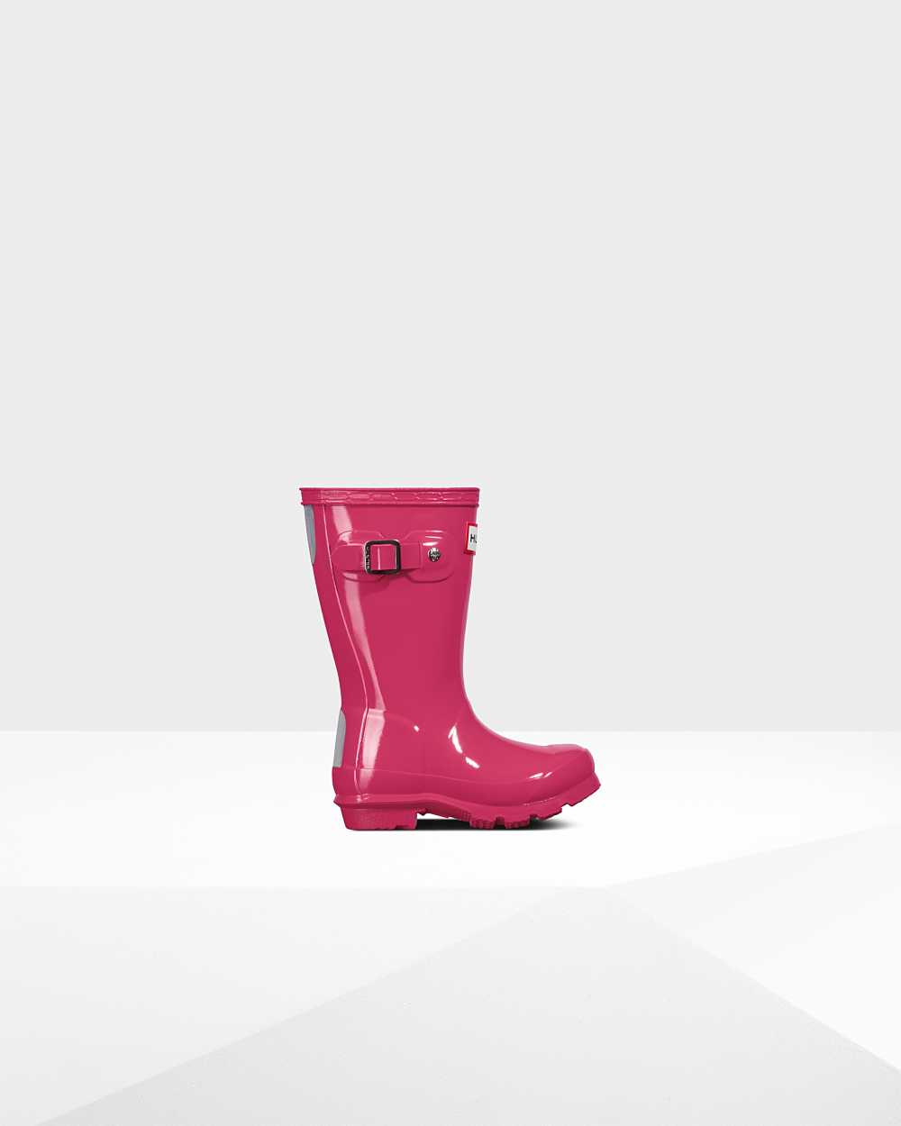 Kids Hunter Original Little Gloss Rain Boots Light Pink | WJPLVC-148